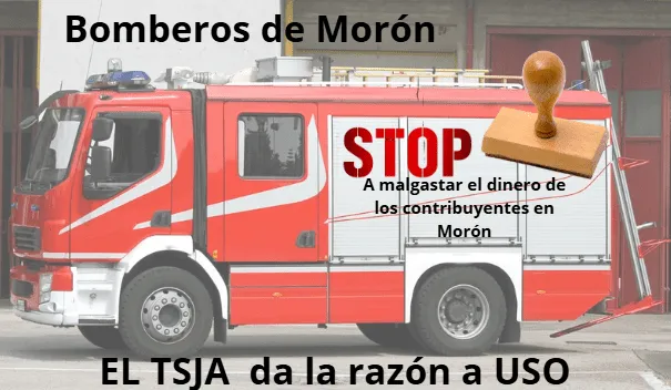 Gráfico de USO sobre una sentencia relativa a los bomberos de Morón.